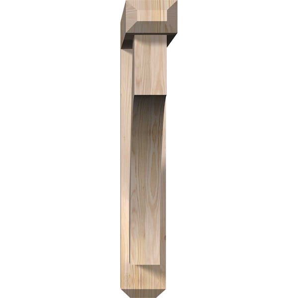 Westlake Craftsman Smooth Bracket W/ Offset Brace, Douglas Fir, 5 1/2W X 34D X 34H